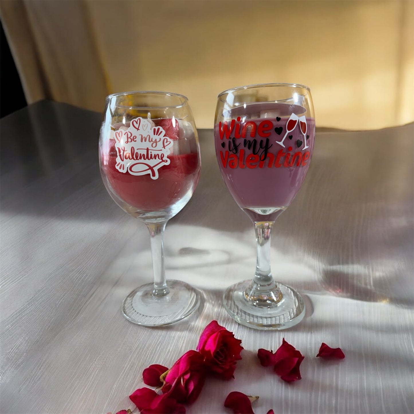 Valentines Wine Glass