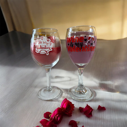 Valentines Wine Glass