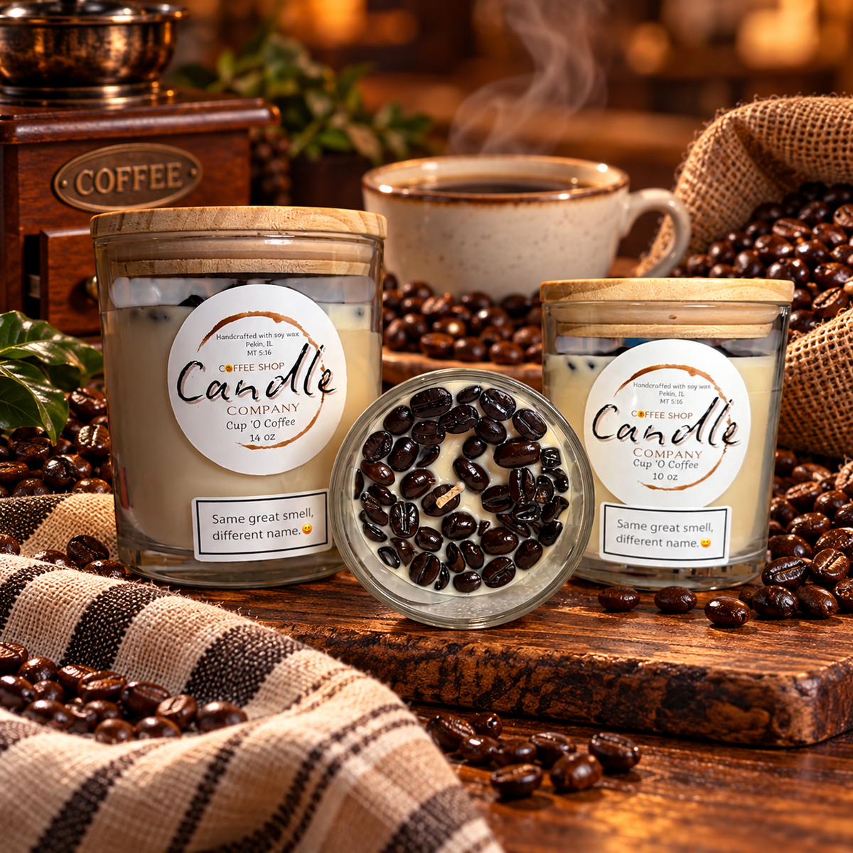 Cup ‘O Coffee-same great smell as Fresh Brewed Coffee, just a new name. 😊